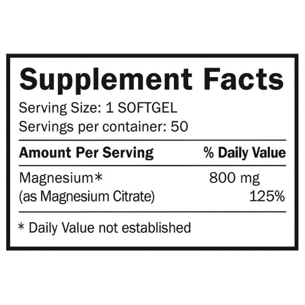 Magnesium Citrate 800 mg - Silver Vitamins - Image 2