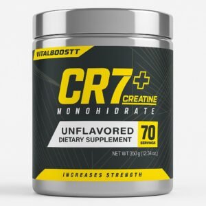 Creatina Monohidratada CR7+ VitalBoostt | 350g | 70 Servicios