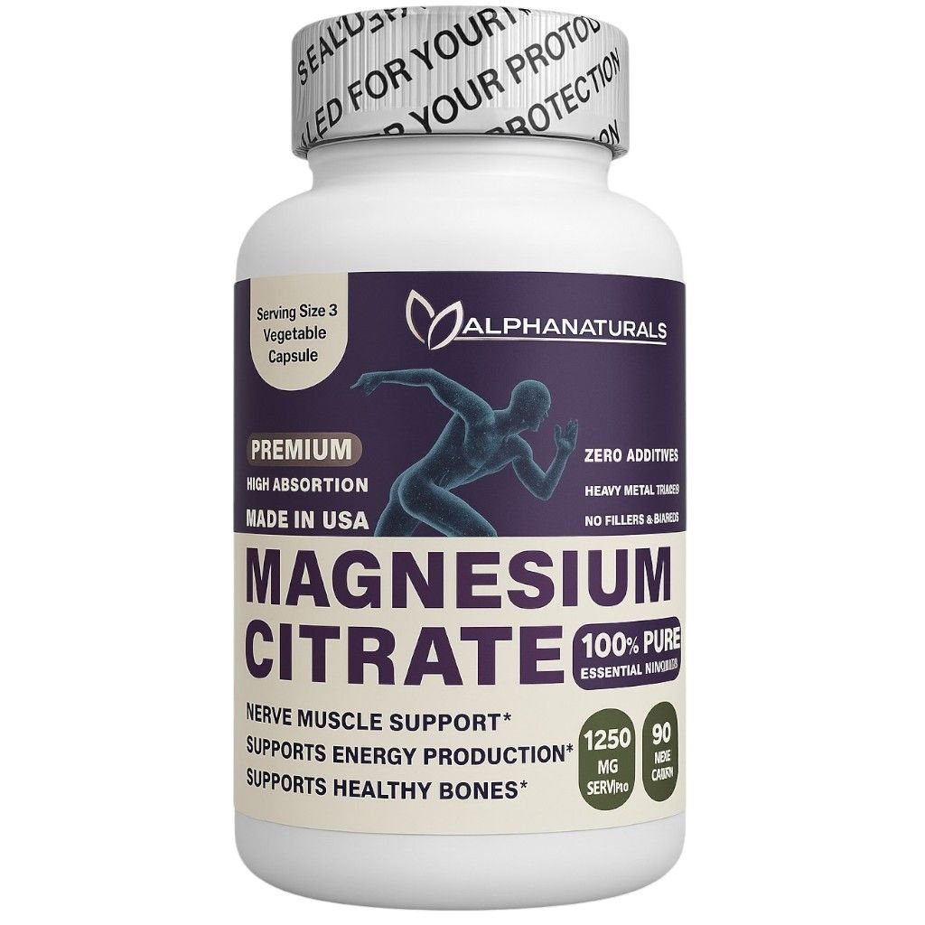 Citrato Magnesio x 90 Cápsulas ALPHA NATURALS