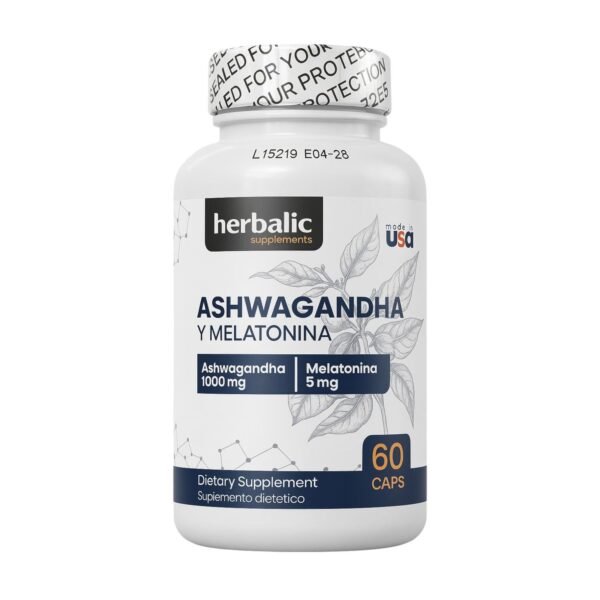 Herbalic Ashwagandha Melatonina 60 Caps